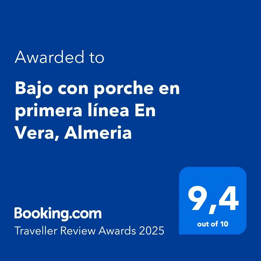 Bajo Con Porche En Primera Linea En Vera, Almeria Apartman Vera
